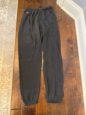 Aviator Nation Sweatpants with Pink Lightning Bolt
